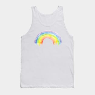 watercolor rainbow Tank Top